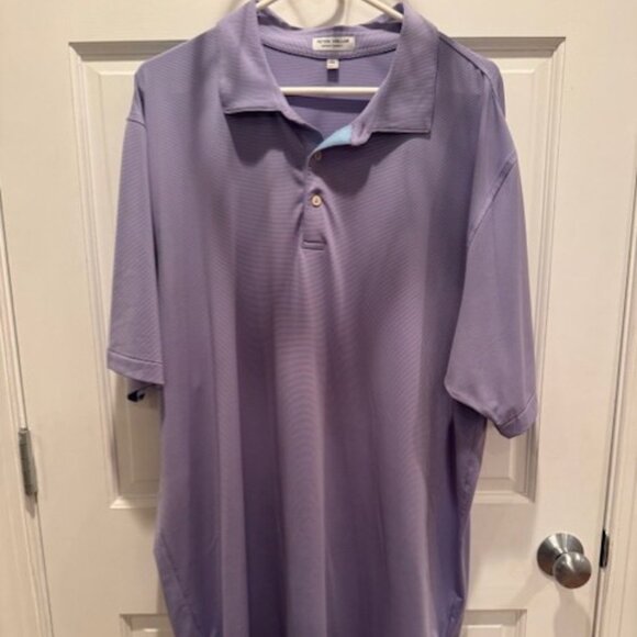 Men's Peter Millar Summer Comfort Purple XXL Polo - Picture 2 of 2
